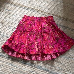 NWT MISA cotton ruffle mini skirt